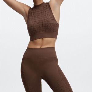 Fabletics Brown Workout Set